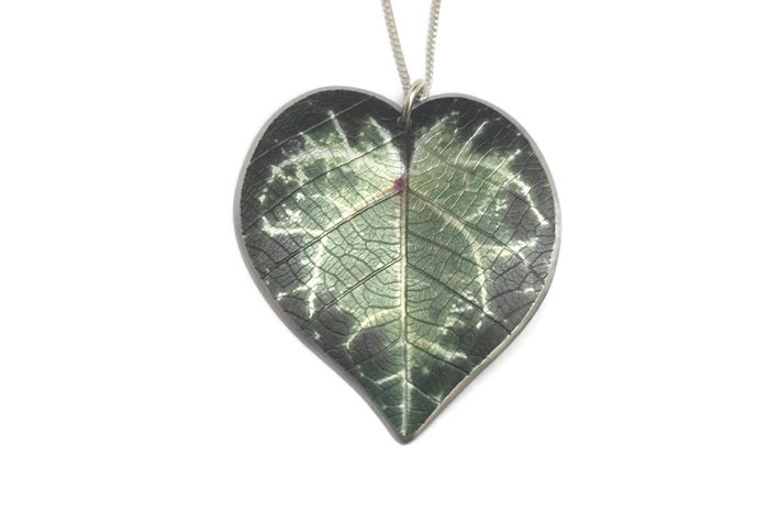 Cyclamen leaf necklace by Photofinish Jewellery